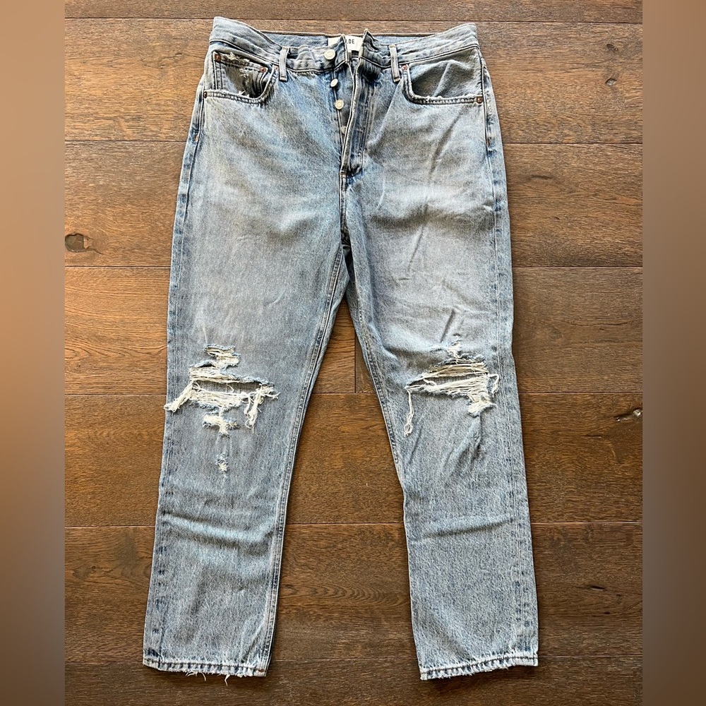 Agolde Riley Crop High Rise Straight  - Size 29
